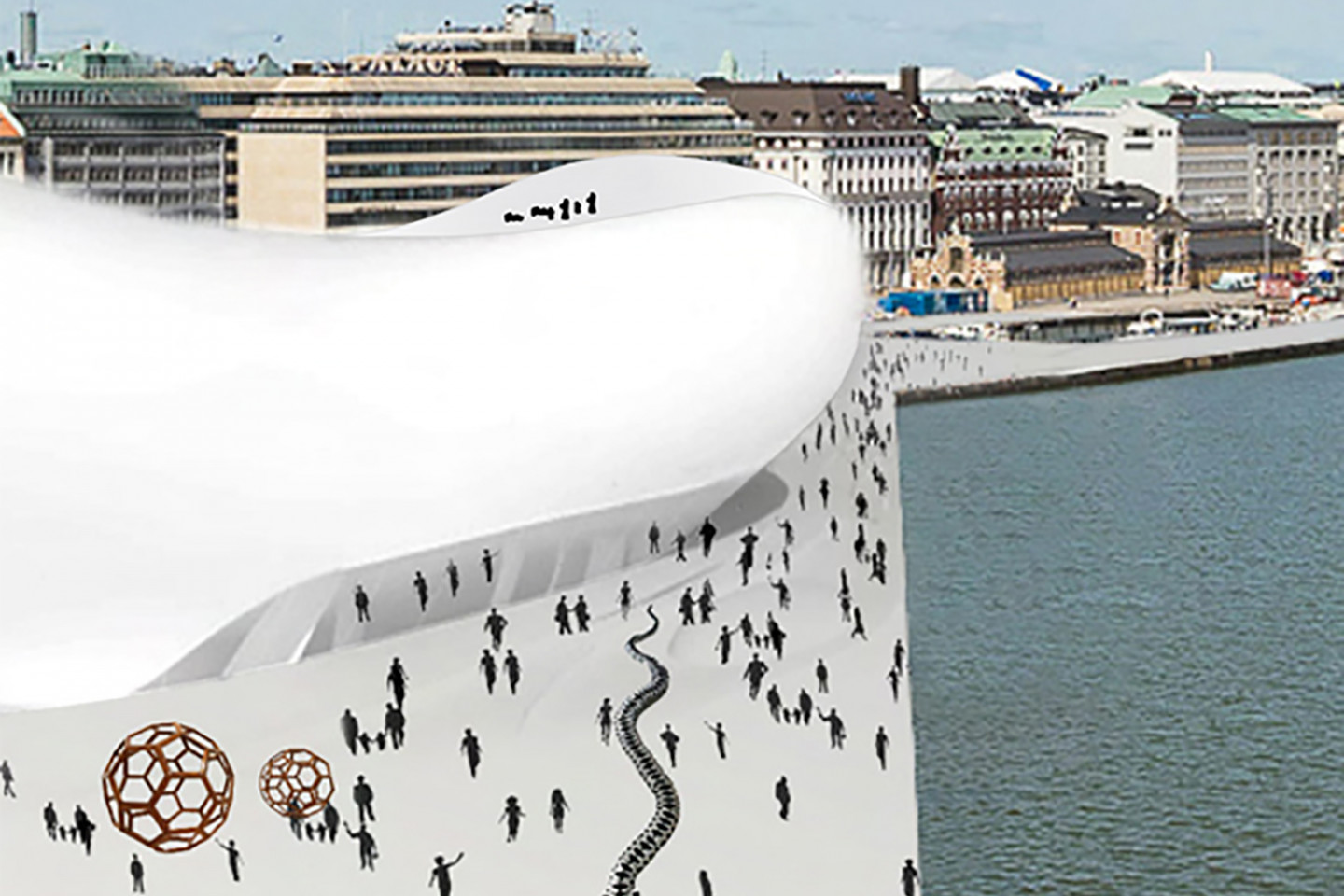 Guggenheim museum Helsinki • roof surface
