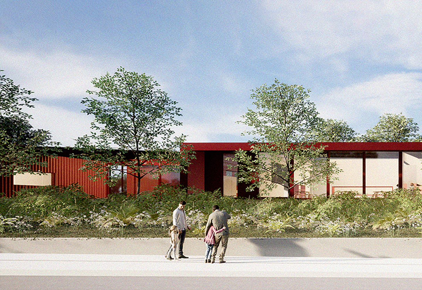 Preschool Sesvetska Sela • sloping roofs